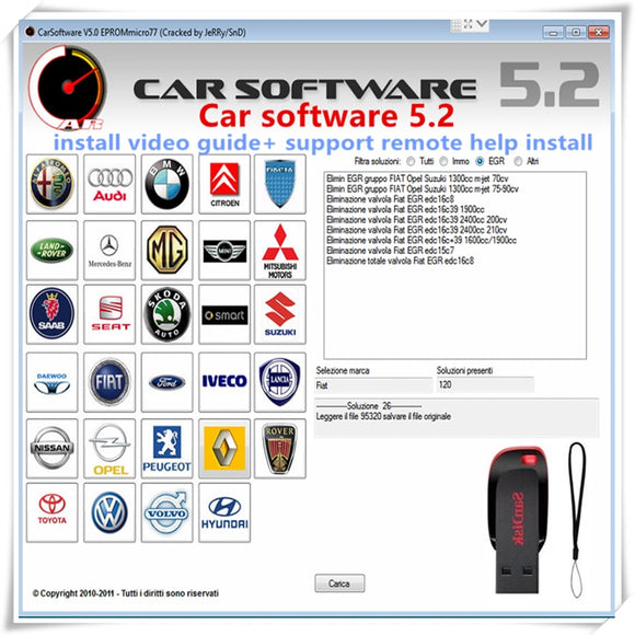 Car Software V5.2 EPROMmicro77 Activation CarSoftware 5.2 ( Immo Off, EGR Off and Hot Start Fix Tool )  free shipping - MHH Auto Shop
