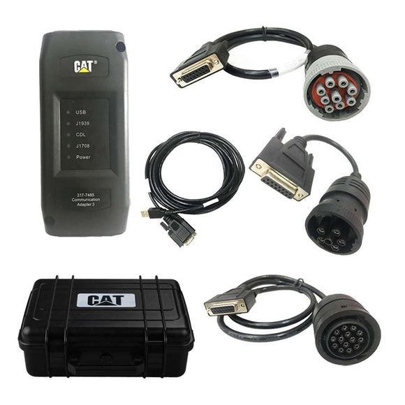 2025 Real Caterpillar Cat ET3 Adapter ET 3 ET4 USB Version for Cat3 Truck Diagnostic Tool with Cat ET 2019C 2023A 2024A 2025A Plus 14pin Cable - MHH Auto Shop