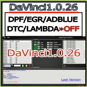 2021 Davinci 1.0.26 PRO DPF EGR FLAPS ADBLUE OFF SOFTWARE CHIPTUNING REMAPPING DAVINCI REMAP Install For Multiple Computers - MHH Auto Shop