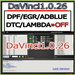 2021 Davinci 1.0.26 PRO DPF EGR FLAPS ADBLUE OFF SOFTWARE CHIPTUNING REMAPPING DAVINCI REMAP Install For Multiple Computers - MHH Auto Shop