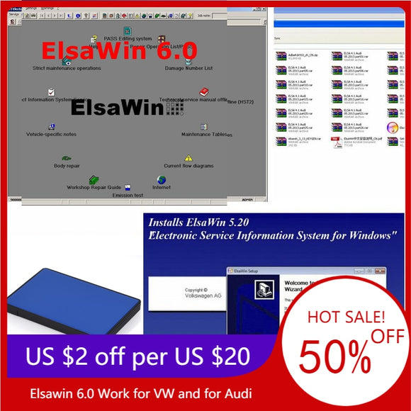 ElsaWin 6.0 All Data Auto Repair Software For Vw For Audi Elsa-Win 6.0 francais deutsch Elsa Win 6.0 80gb HDD - MHH Auto Shop