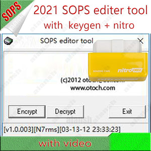 2021 SOPS Editor Tool with Keygen File Encryotor Decryptor VCI 3 VCI3 SDP3 Diagnose Programming - MHH Auto Shop