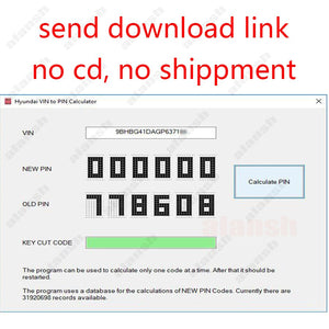 2021 VIN To PIN Code Calculator for Hyundai Kia Offline with Nitro - MHH Auto Shop
