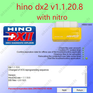 2021 for Hino DX2 V1.1.21.3 V1.1.20.8 for Hino Diagnostic EXplorer 2 + Troubleshootings Database + Keygen + Video + Nitro - MHH Auto Shop