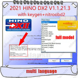 2021 for Hino DX2 V1.1.21.3 V1.1.20.8 for Hino Diagnostic EXplorer 2 + Troubleshootings Database + Keygen + Video + Nitro - MHH Auto Shop