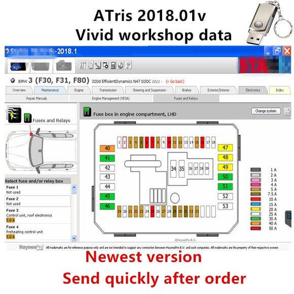 2021 hot Arrival Automotive Vivid Workshop DATA 2018.01v( (Atris-Technik) Europe repair software +Atris parts catalog vivid 2018 - MHH Auto Shop