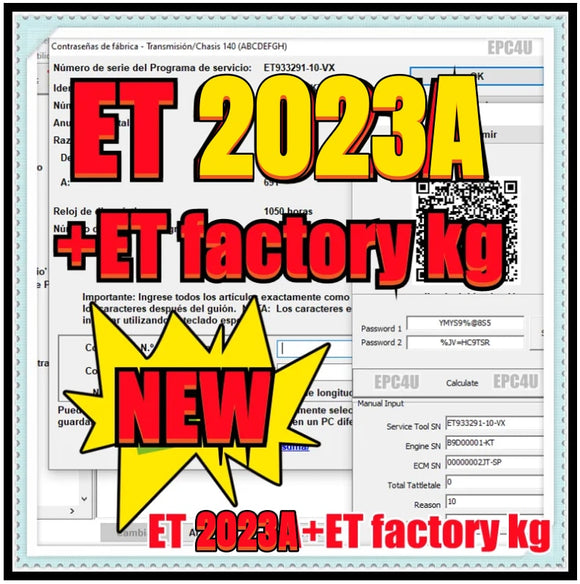 2023 New Caterpillar CAT ET 2023A Cat ET ET3 Electronic Technician Diagnostic Software with Factory password generator(10 digits) - MHH Auto Shop