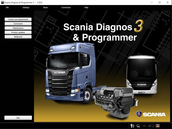 2024 Scania Diagnos & Programmer 3 SDP3 2.59.2.4.0 Full Functionality Unlocked Keygen+Original Certificate SDP3 Level Track&Industrial&Marine [2024.03] - MHH Auto Shop