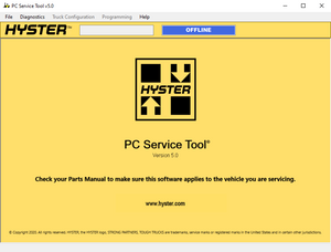 2023 Newest Hyster and Yale PC Service Tool V 5.0 Diagnostic and Programming Program + Login ID for More PC Unlimited Install - MHH Auto Shop