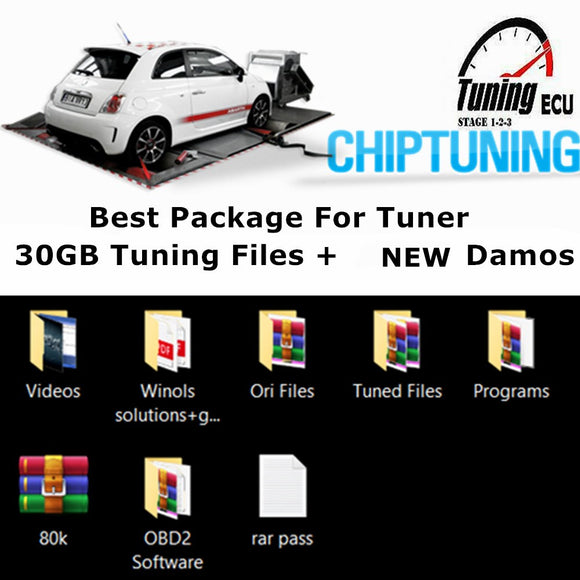 Best Package For Tuner 30GB Chip Tuning Files + Gift Damos Original / Modified Maps Remap With KESS/KTAG/FGTECH ECU Programmer - MHH Auto Shop