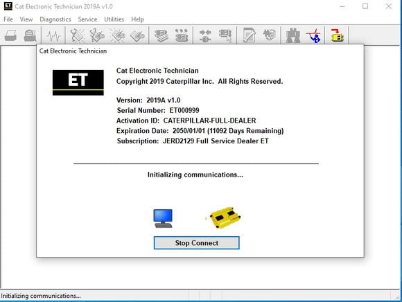 Caterpillar ET Electronic Technician CAT ET 2019A Diagnostic Software with Unlocked Keygen - MHH Auto Shop