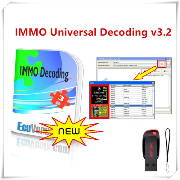 Hot Sell EcuVonix 3.2 IMMO Universal Decoding V3.2 Remove IMMO Off + Keygen Unlimited Crack - MHH Auto Shop