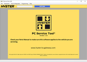 Hyster and Yale PC Service Tool v 4.99.8 diagnostic and programming program + Login ID for More PC unlimited install - MHH Auto Shop