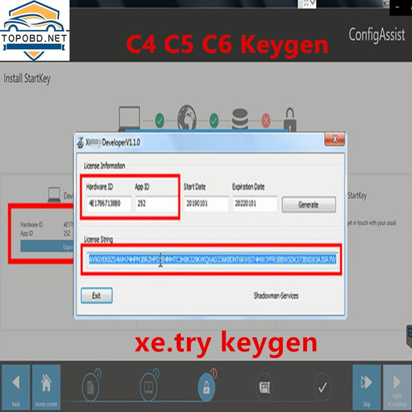 Newest MB Star Xentry C4 C5 C6 VCI DOIP Register Active Xentry Developer V1.1.0 Keygen Calculator Activation - MHH Auto Shop
