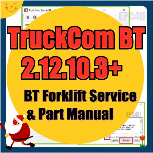 TruckCom BT 2.12.10.3 [05.2020] + BT Forklift Service & Part Manual PDF DVD - MHH Auto Shop