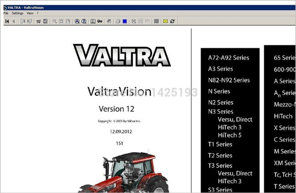 Valtra Vision Lexcom spare parts catalog 2013 - MHH Auto Shop
